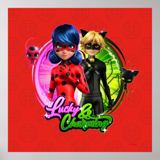 Poster Ladybug & Cat Noir | Lucky & Charming (Devant)