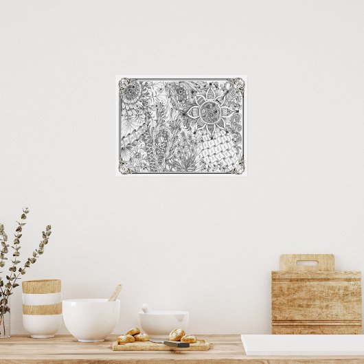 Poster "Ladybug, Ladybug" kleuren (Keuken)