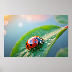 Poster Ladybug Nature Colorée Faune Sérénissime Tranquill