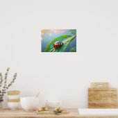 Poster Ladybug Nature Colorée Faune Sérénissime Tranquill (Cuisine)