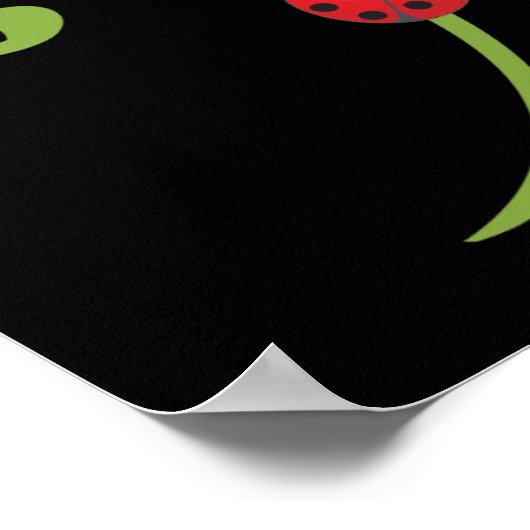 Poster Ladybug sur la vigne (Coin)