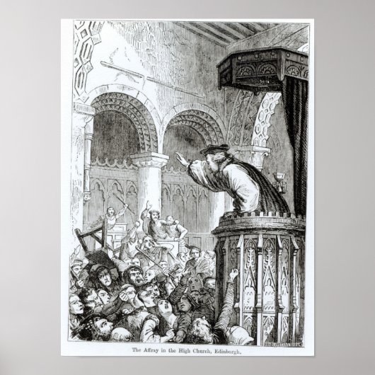 Poster L'affaire dans la Haute Eglise, Édimbourg (Devant)