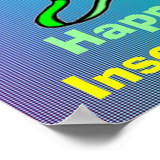 Poster L'affiche d'anniversaire joyeuse (Coin)