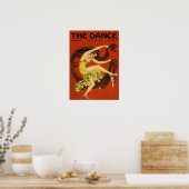 Poster l'affiche d'archives de la danseuse de 1929 (Cuisine)