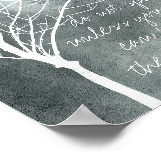 Poster l'affiche d'art naturel ne parle pas le proverbe z (Coin)