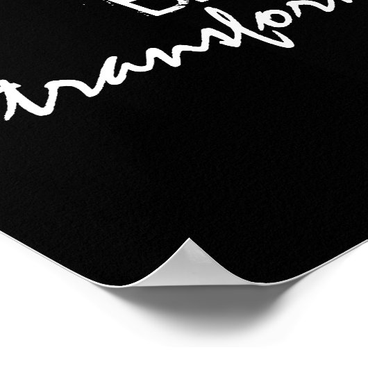 Poster l'affiche d'art papillon inspirant être transformé (Coin)