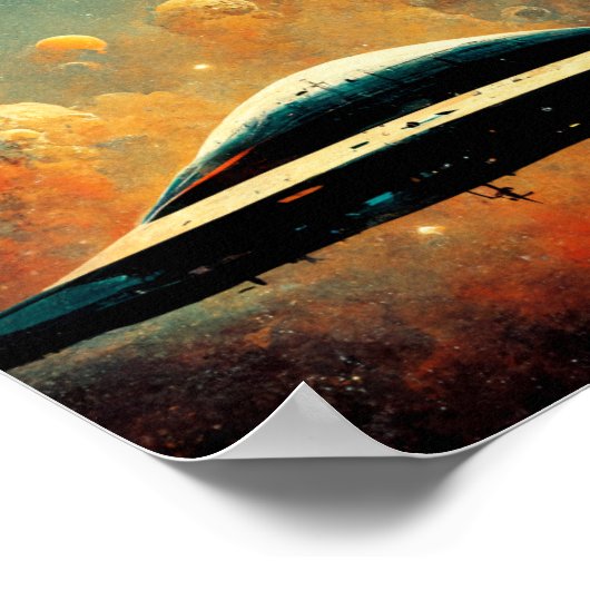 Poster L'affiche d'art Spaceport Sci-Fi (Coin)