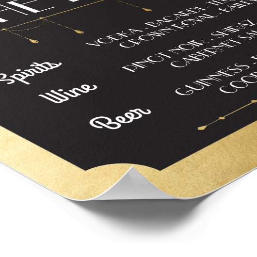 Poster L'affiche de bar déguisé en masque Réception de ma (Coin)