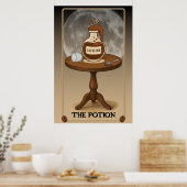 Poster L'affiche de carte de tarot de la Potion (Cuisine)