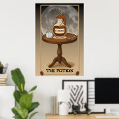 Poster L'affiche de carte de tarot de la Potion (Bureau à domicile)