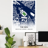Poster L'affiche de Den - Accueil de Millwall FC (Bureau à domicile)