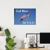 Poster L'affiche de Dieu bénisse les États-Unis ! (Bureau à domicile)