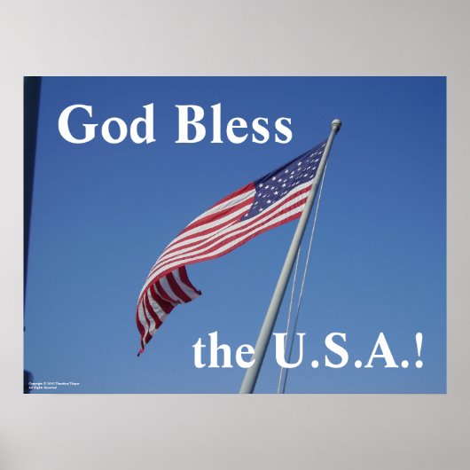Poster L'affiche de Dieu bénisse les États-Unis ! (Devant)