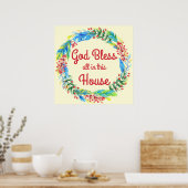 Poster L'affiche de Dieu bénisse tous dans cette maison (Cuisine)
