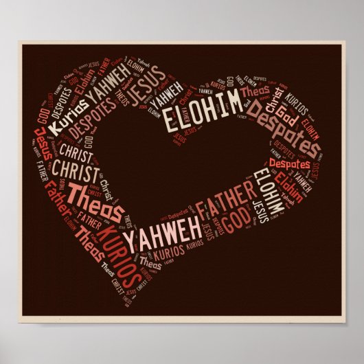 Poster L'affiche de Dieu est amour (Devant)