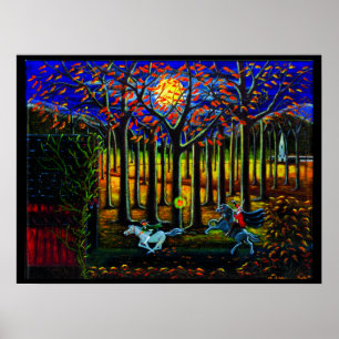 Poster L'affiche de Halloween, somnolente, sanctifient,