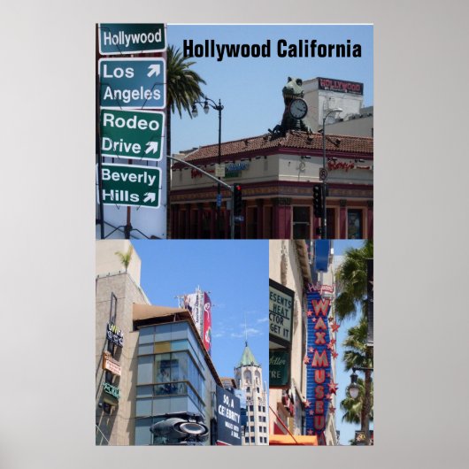 Poster L'affiche de HOLLYWOOD, CALIFORNIE (Devant)
