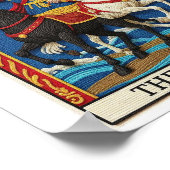 Poster L'affiche de la carte de tarot du Chariot (Coin)