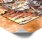 Poster L'affiche de la carte Tarot de Fortune (Coin)