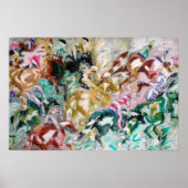 Poster L'affiche de la course à cheval (Devant)