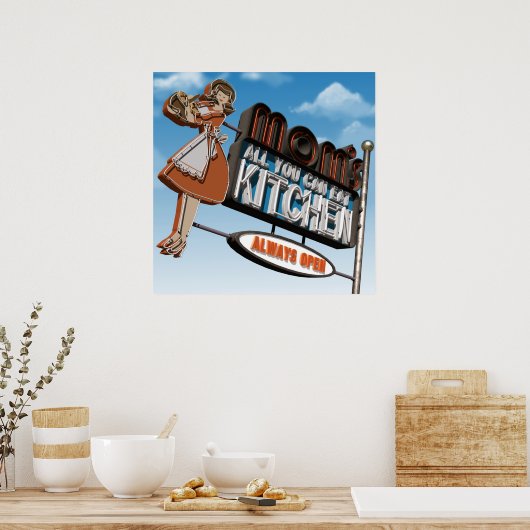 Poster L'affiche de la cuisine de maman (Cuisine)