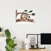 Poster L'affiche de la famille des chouettes (Bureau à domicile)