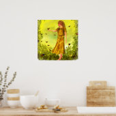 Poster L'affiche de la fée des papillons (Cuisine)