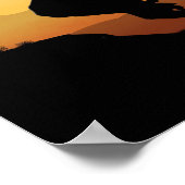 Poster L'affiche de la fin de la piste Silhouette (Coin)