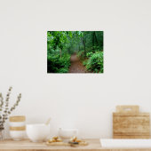 Poster L'affiche de la forêt pluviale printanière qui rec (Cuisine)