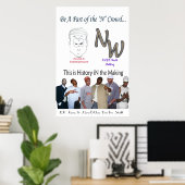 Poster L'affiche de la foule 'N' (Bureau à domicile)