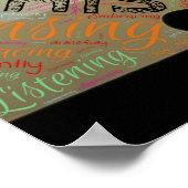 Poster L'AFFICHE DE LA MINDFULNESS Méditation Respiration (Coin)