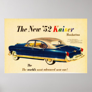 Poster L'affiche de la nouvelle voiture 52 Kaiser Car 3