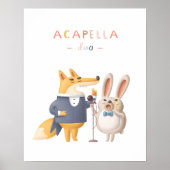 Poster L'affiche de la nurserie du duo a cappella d'anima (Devant)