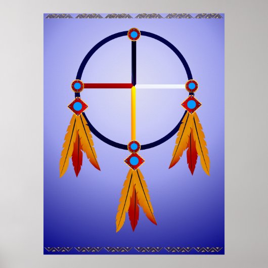 Poster L'affiche de la roue de médecine (Devant)