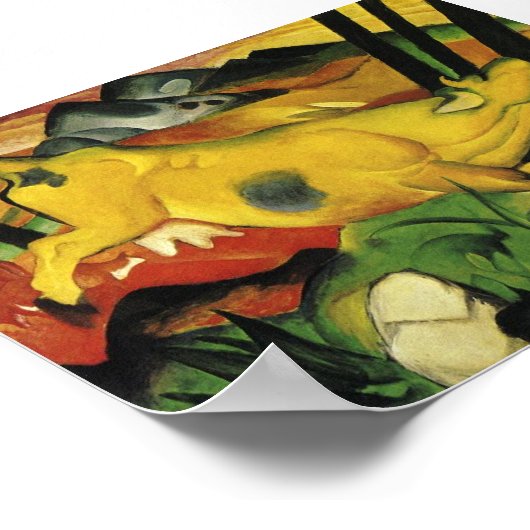 Poster L'affiche de la vache jaune (Coin)