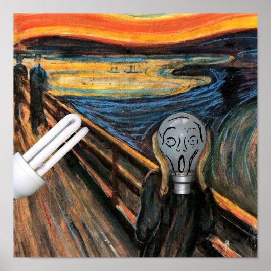 Poster L'affiche de l'ampoule hurlante (Devant)