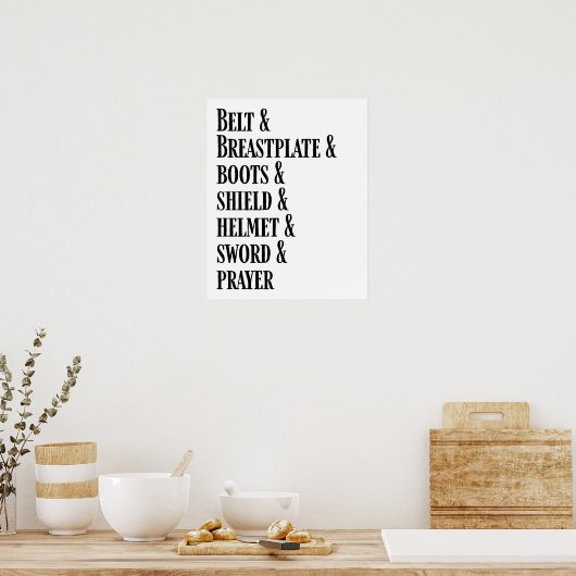 Poster L'affiche de l'armure de Dieu (Cuisine)