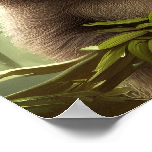 Poster L'affiche de l'Art numérique joyeux de Sloth (Coin)