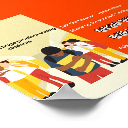 Poster L'affiche de l'école d'intimidation (Coin)