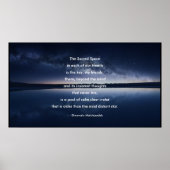 Poster L'affiche de l'espace sacré (Devant)