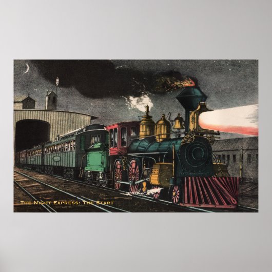 Poster L'affiche de l'Express de nuit (Devant)