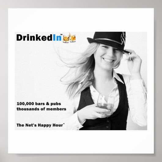 Poster L'affiche de l'heure heureuse du Net (Devant)