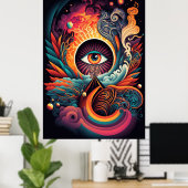 Poster L'affiche de l'oeil (Bureau à domicile)