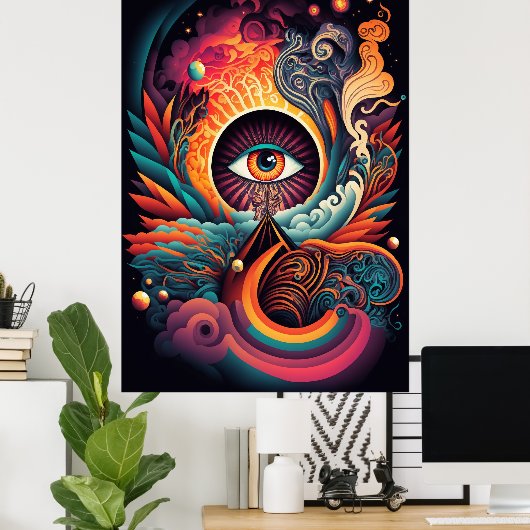 Poster L'affiche de l'oeil (Bureau à domicile)