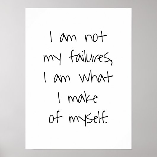 Poster L'affiche de mes échecs (Devant)