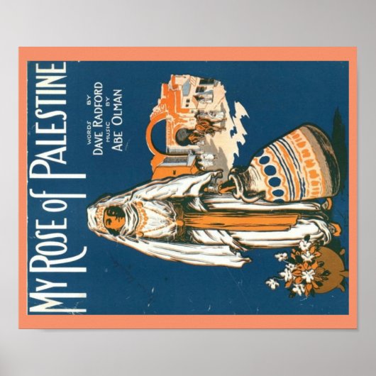 Poster L'affiche de mon Rose de la Palestine (Devant)