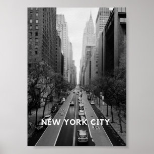 Poster L'affiche de New York en noir et blanc
