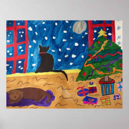 Poster L'affiche de Noël en attente (Devant)