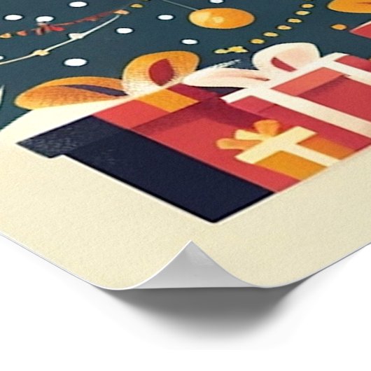 Poster L'affiche de Noël et du magicien (Coin)