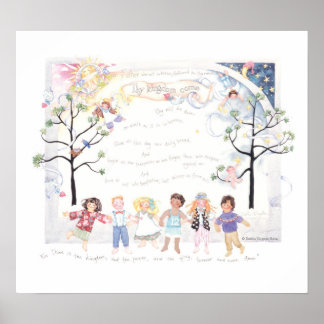 Poster L'affiche de prière du Seigneur